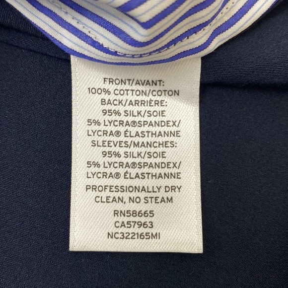 Nordstrom Collection Button Down Top Cotton/Silk Business Casual Women's Medium - Picture 11 of 12
